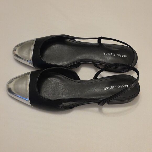 BRAND NEW MARC FISHER DELA CLOSED TOE SLINGBACK DRESS FLATS R3 - Picture 1 of 15